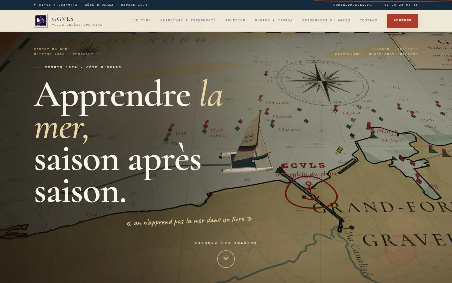 Page d'accueil du site GGVLS