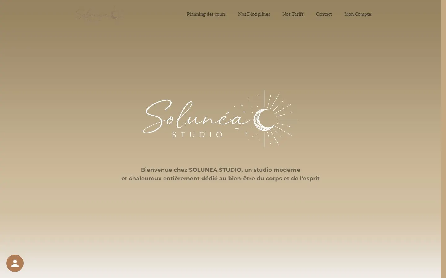 Page d'accueil du site Solunéa Studio